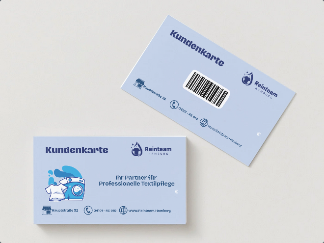 Kundenkarte der Textilpflege Halstenbek